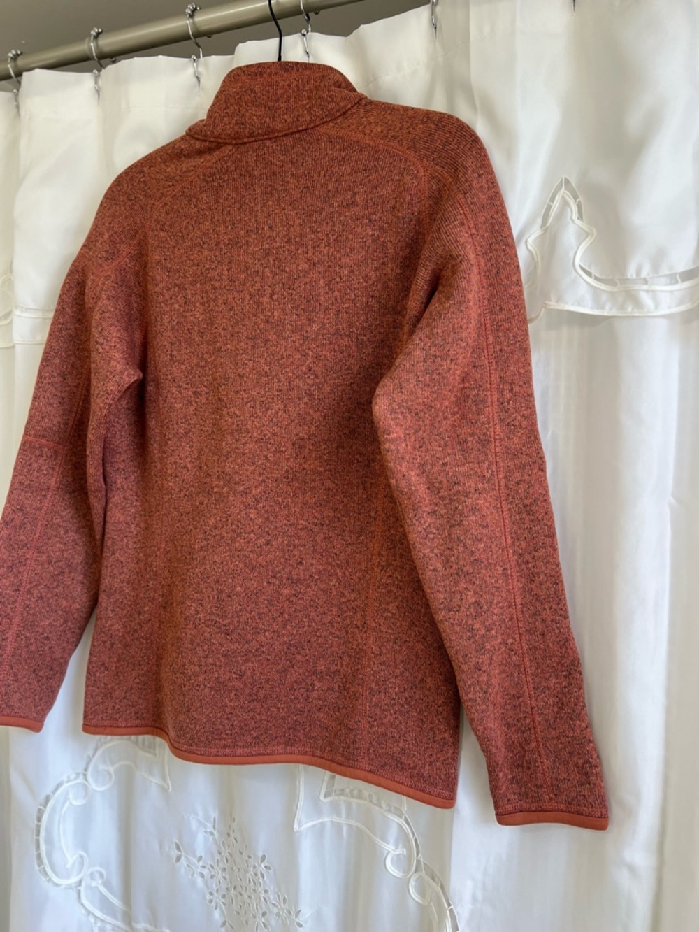 Patagonia Better Sweater 1/4 Zip Fleece Pullover Jacket Burl Red Heather Medium - Picture 7 of 12